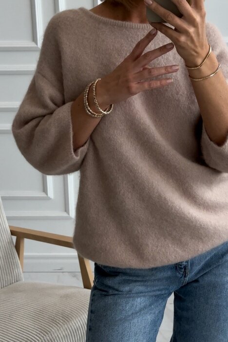 Ash rose sweater "Alpaca"