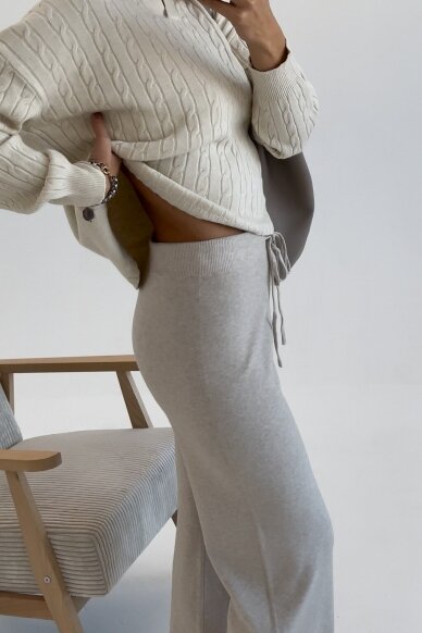 Beige trousers "Basic" 5