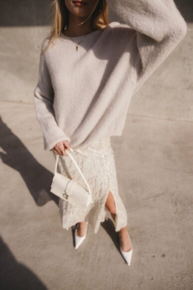 Beige sweater "Alpaca Long" 5