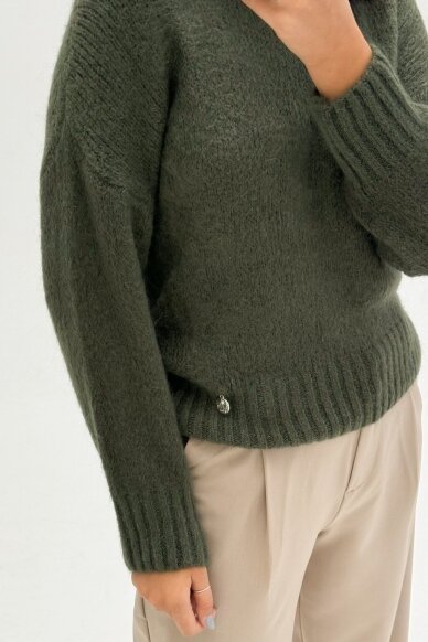 Chaki sweater "Basics" 2