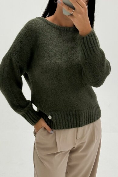 Chaki sweater "Basics"