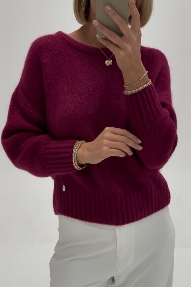 Ciklamen sweater "Basics"