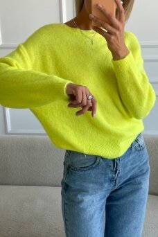 Yellow sweater "Baby alpaca"