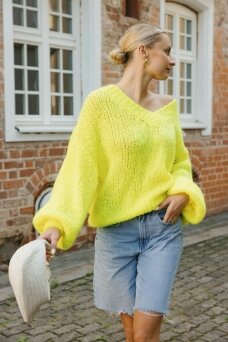 Yellow sweater "Boho"