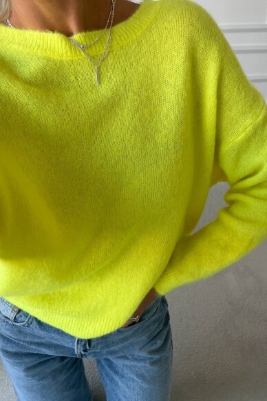 Yellow sweater "Baby alpaca" 1