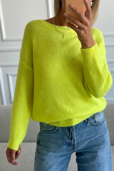 Yellow sweater "Baby alpaca" 3