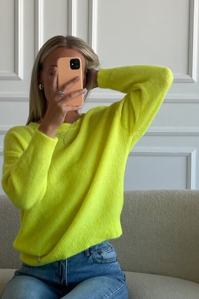 Yellow sweater "Baby alpaca" 4