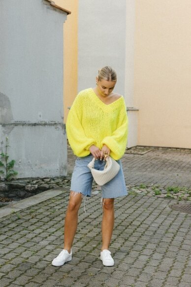 Yellow sweater "Boho" 4