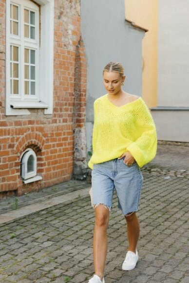 Yellow sweater "Boho" 5