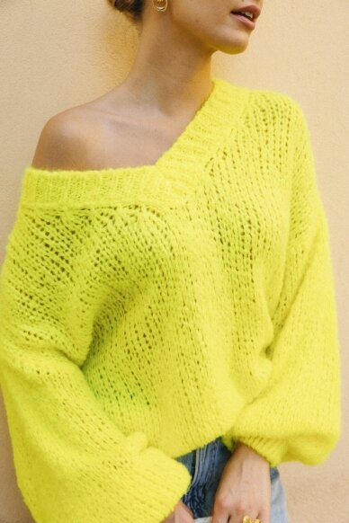 Yellow sweater "Boho" 8