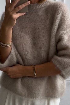 Luxury beige sweater "Sofia"