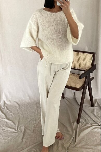 Luxury white sweater "Bianca" 4