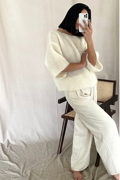 Luxury white sweater "Bianca" 3