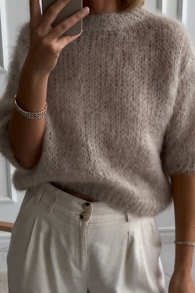 Luxury beige sweater "Eva" 2