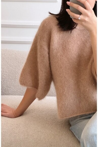 Luxury camel sweater "Bianca" 2