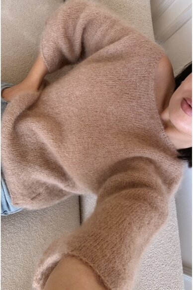 Luxury camel sweater "Bianca"