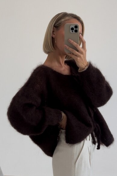 Luxury choco sweater "Ribbon" 2