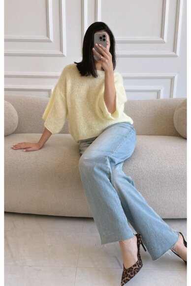 Luxury yellow sweater "Bianca" 2