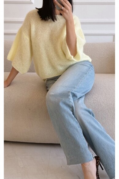 Luxury yellow sweater "Bianca" 3