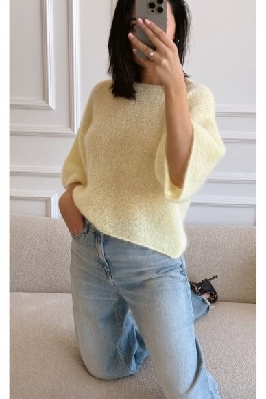 Luxury yellow sweater "Bianca" 1