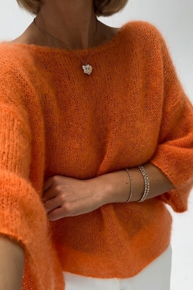 Luxury Orange sweater "Bianca" 3