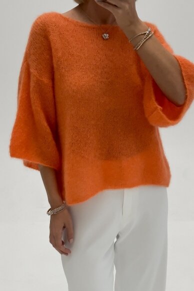 Luxury Orange sweater "Bianca" 5