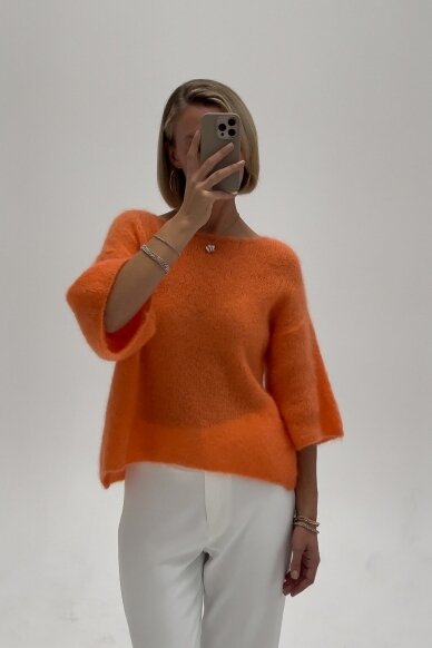 Luxury Orange sweater "Bianca"