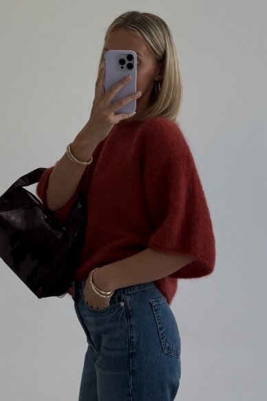 Luxury red sweater "Bianca" 2