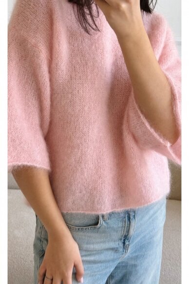 Luxury rose sweater "Bianca" 2