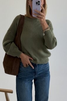 Olive sweater "Baby alpaca"