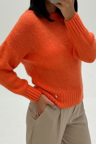 Orange sweater "Basics" 2