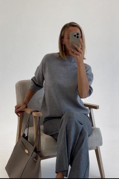 Grey blouse "Claudia" 1