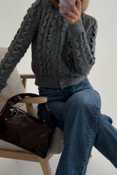 Grey sweater "Buttons" 2