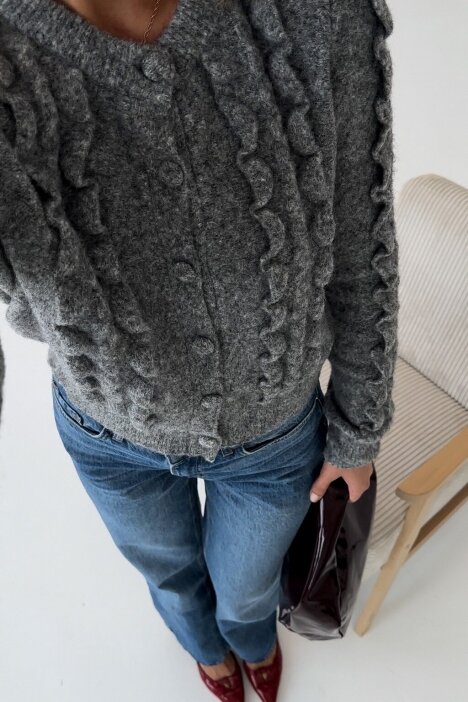 Grey sweater "Buttons"