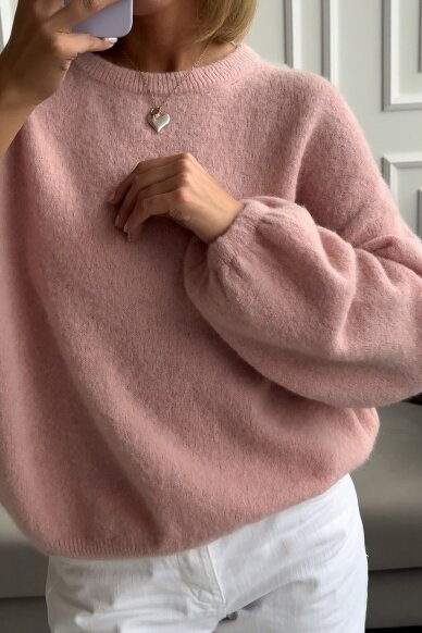 Light pink sweater "Alpaca long" 3