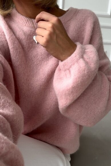 Light pink sweater "Alpaca long" 5