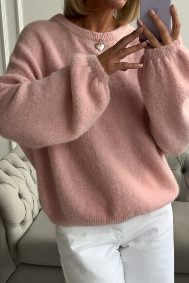 Light pink sweater "Alpaca long" 2