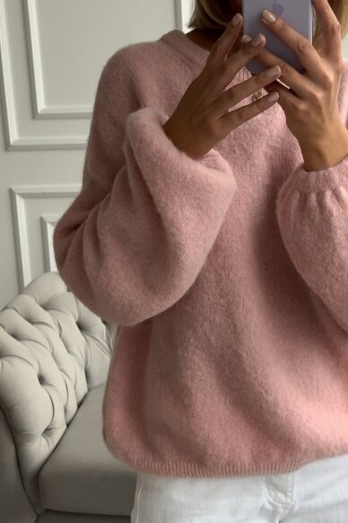 Light pink sweater "Alpaca long" 6