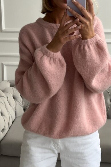 Light pink sweater "Alpaca long" 7