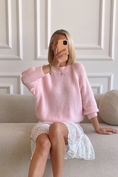 Baby pink sweater "Favorite" 2