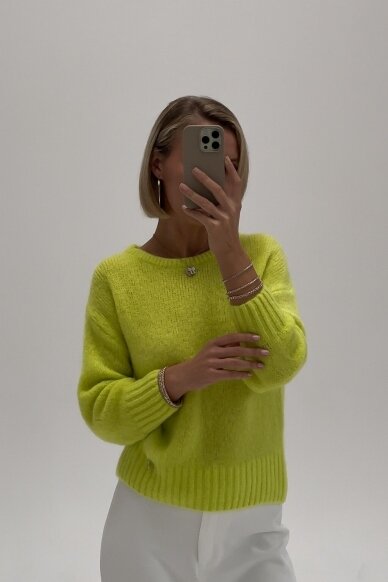 Bright yellow sweater "Basics" 3