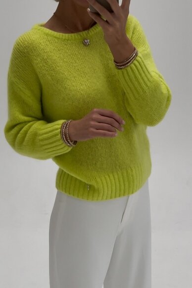 Bright yellow sweater "Basics" 2