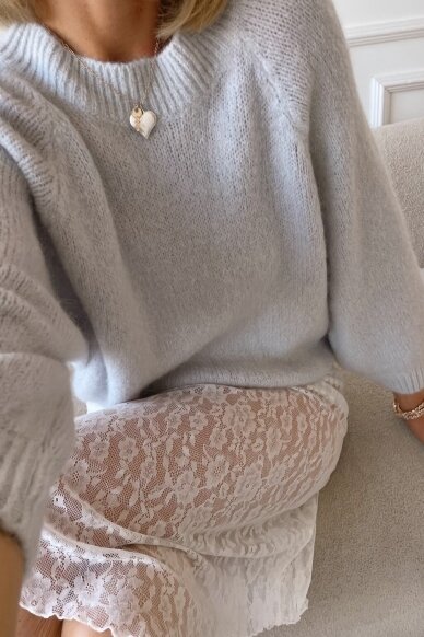 Light grey sweater "Favorite"