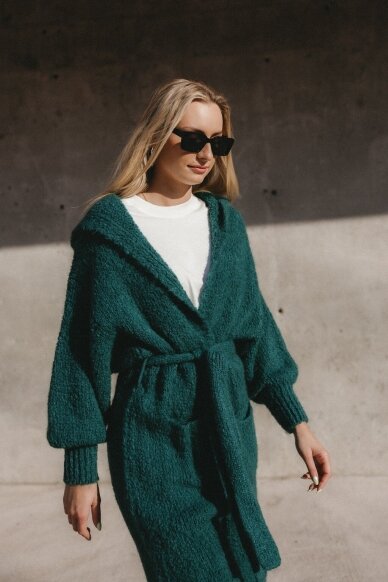 Green cardigan