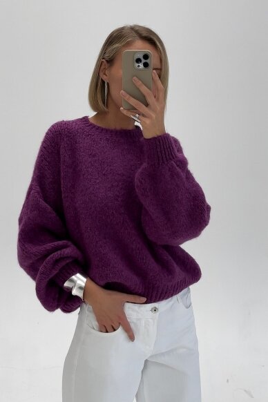 Violetinis megztinis "Cozy" 1