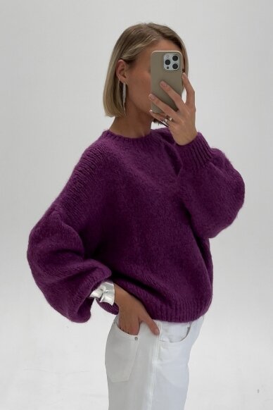 Violetinis megztinis "Cozy" 5