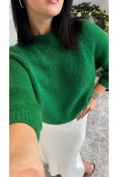 Green sweater "Favorite" 3